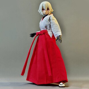 112兵人衣服娃衣6寸机娘窝之壳romankey女素体巫女服可动人偶布衣