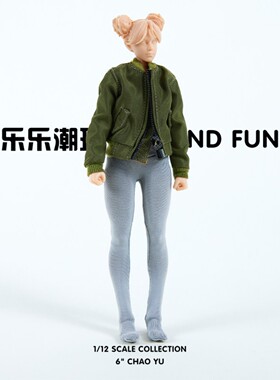 1/12可动人偶衣服Romankey女素体夹克衣服裤子娃衣适合6寸素体