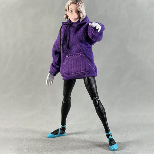 阿巳3.0bjd12分娃衣6寸figma窝之壳机娘方大头卫衣卫裤套装