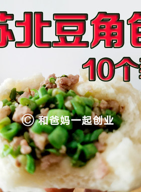 苏北特产盐阜特产盐城特产苏北豆角包长豆角包子豆角包子10个装