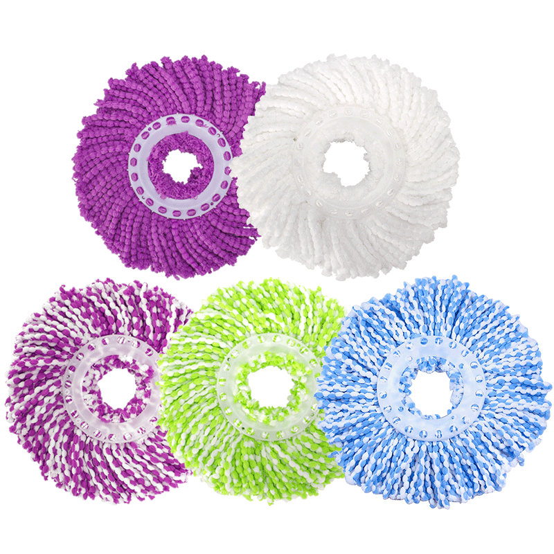 满30元包邮 替换旋转拖把头拖布头塑料盘通用棉布头拖头加厚配件