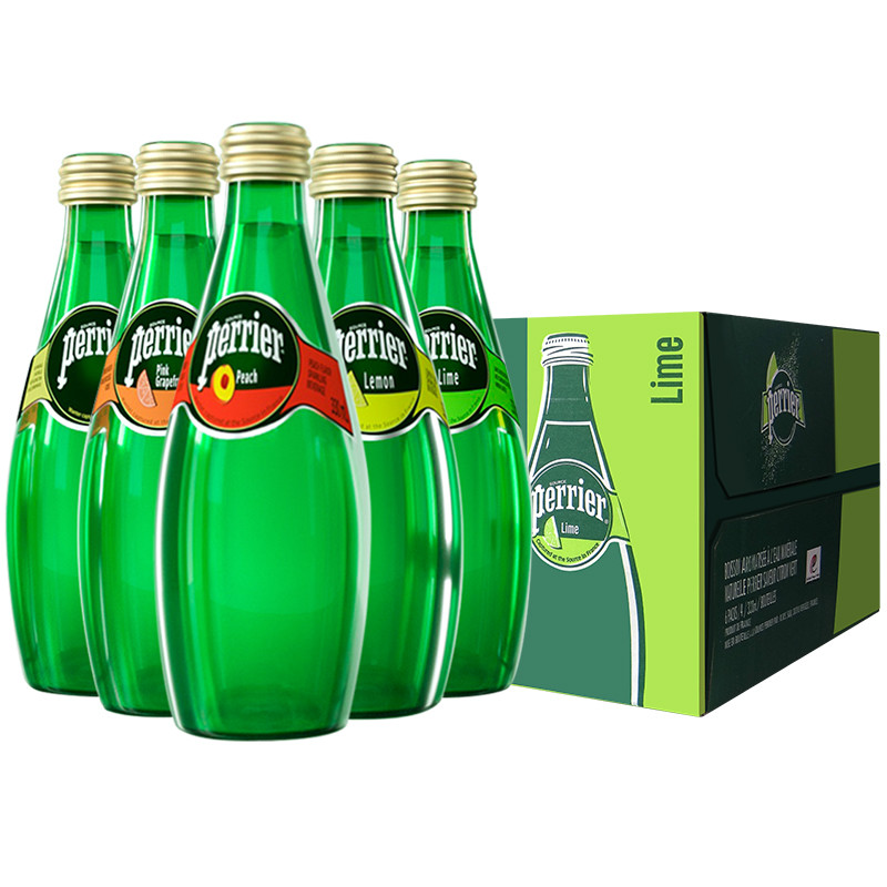 法国进口perrier易拉罐矿泉水