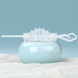 倾妃素雅簪冠古风发冠汉服发饰发簪头冠簪子顶冠套装 复古头饰女