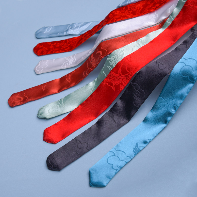 倾妃超仙云鹤古装配饰少女汉服发带提花丝带头绳古风发绳绑发飘带