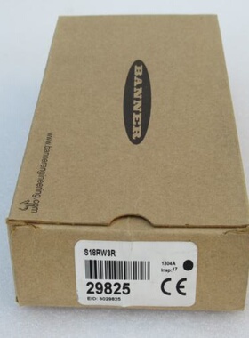 现货原装正品全新邦纳BANNER传感器 S18RW3R 现货29825