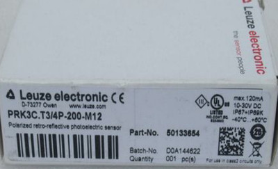 原装劳易测LEUZE传感器PRK3C.T3/4P-200-M12 50133654