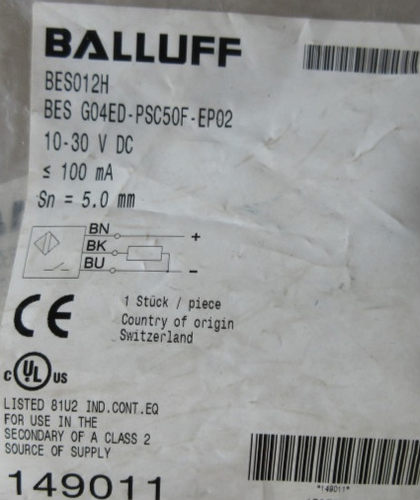 原装BALLUFF巴鲁夫传感器BES012H BES G04ED-PSC50F-EP02接近开关