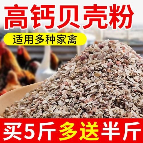高钙贝壳粉喂鸡鸭鹅专用保健砂