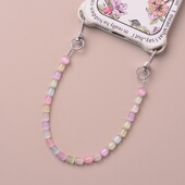 猫眼石手机链挂绳挂件女款 长包包钥匙扣吊坠双扣头腕绳子腕带结实