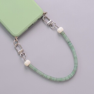 东陵玉菩提根手机链高级感双扣头手提链手腕绳挂件手机壳挂绳男女