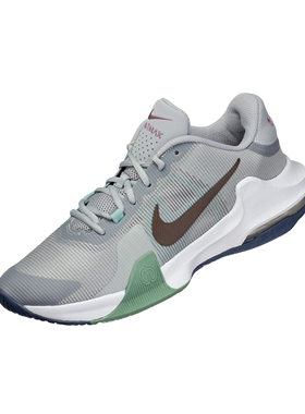 NIKE AIR MAX IMPACT 4 舒适运动缓震低帮篮球鞋灰蓝 DM1124-007