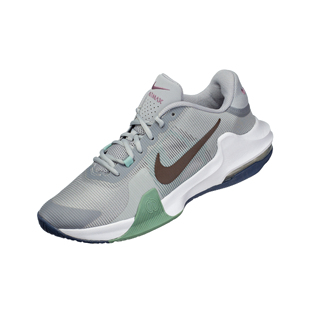 NIKE AIR MAX IMPACT 4 舒适运动缓震低帮篮球鞋灰蓝 DM1124-007