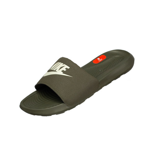 NIKE VICTORI ONE SLIDE 舒适百搭低帮一字拖鞋军绿色 CN9675-303