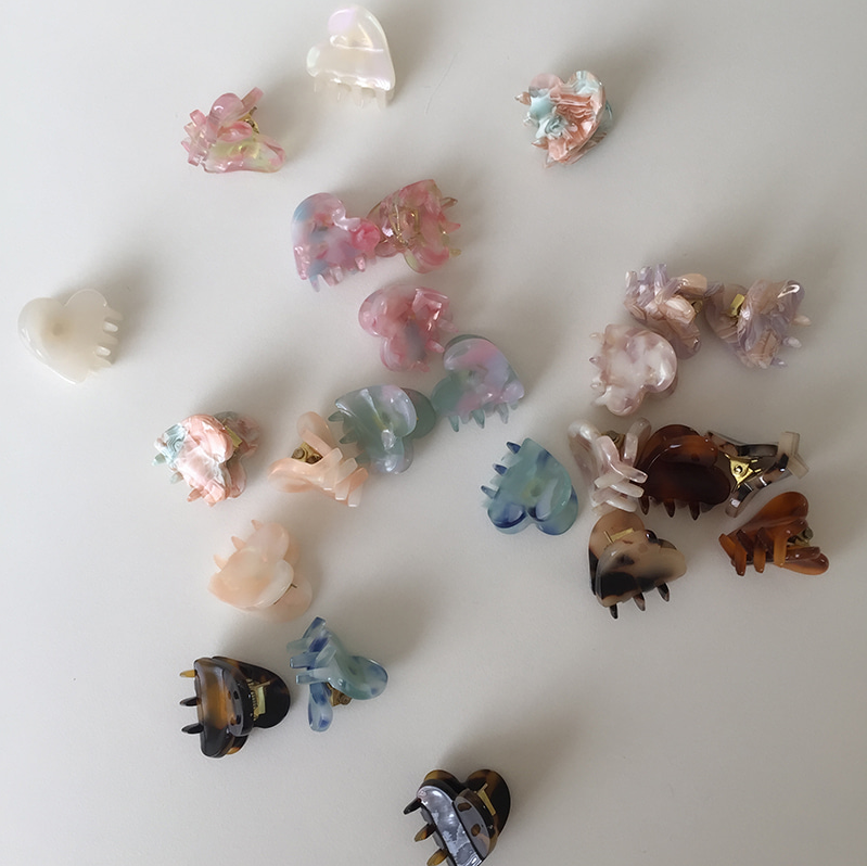 acc爱心碎发夹新款头饰