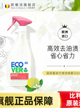 ecover进口抽油烟机清洁剂去油污净神器厨房清洁泡沫净欧维洁官方