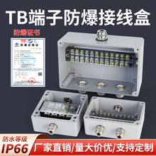迎欣EX铸铝防爆接线盒带端子金属三通穿线盒电机工业分线盒转接箱