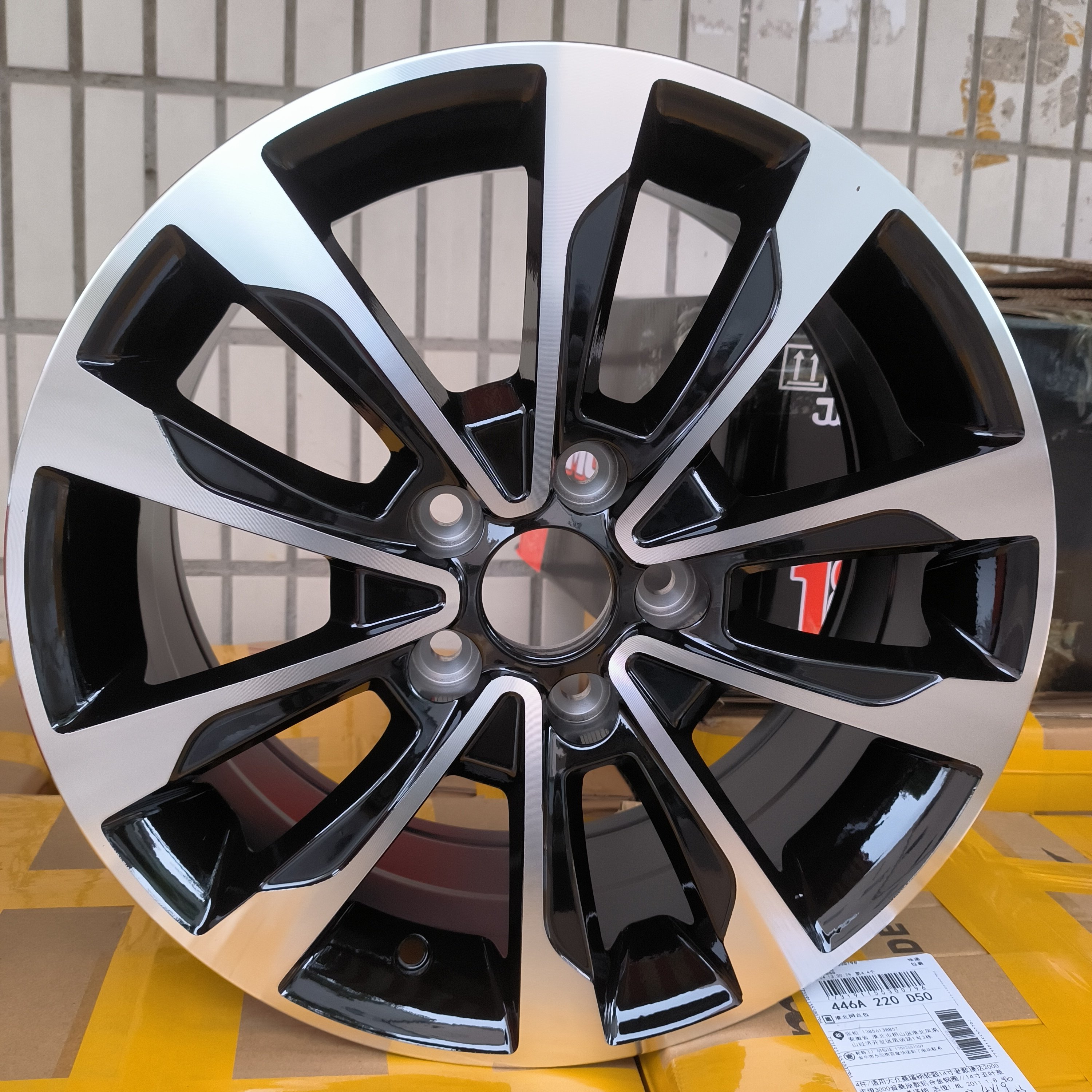 适配菲亚特菲翔轮毂16寸原款铝合金汽车钢圈全新轮胎铝钢盆龄