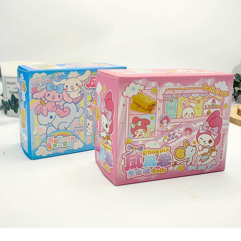 玉桂狗美乐蒂香酥凤凰卷芝麻味蛋卷饼干结婚满月回礼零食喜饼糕点