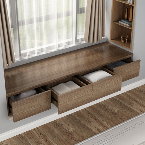 实木多窗台柜可坐人可睡高承重