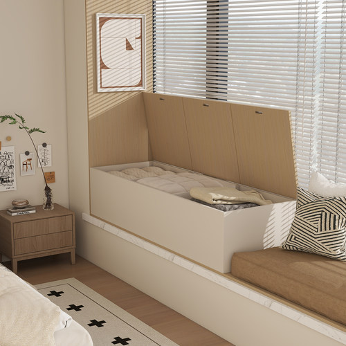 【ENF级实木板】飘窗柜地柜可坐