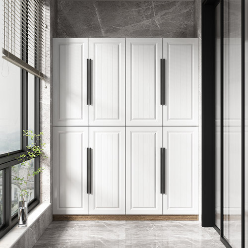 实木阳台柜飘窗柜防晒储物收纳柜