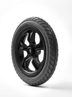 鱼跃D130H电动轮椅配件后轮总成轮胎12寸免充气实心310*50-210