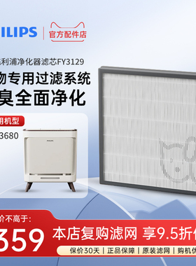 飞利浦空气净化器滤网FY3129适配AC3680宠物空气净化器原装配件