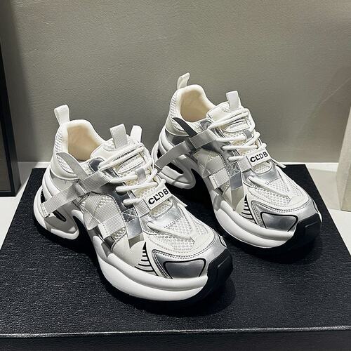 老爹鞋女2026年新款夏季厚底网面轻便潮流休闲运动鞋C-15