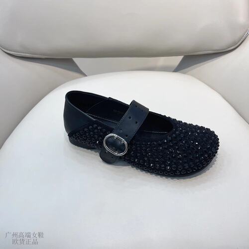 开春单鞋女款2026新款软底水钻一字带玛丽珍鞋仙女风配裙子瓢C-20