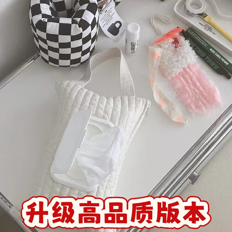 ins风韩国新版车载家用纸巾盒可爱宝宝推车妈咪挂袋SS83