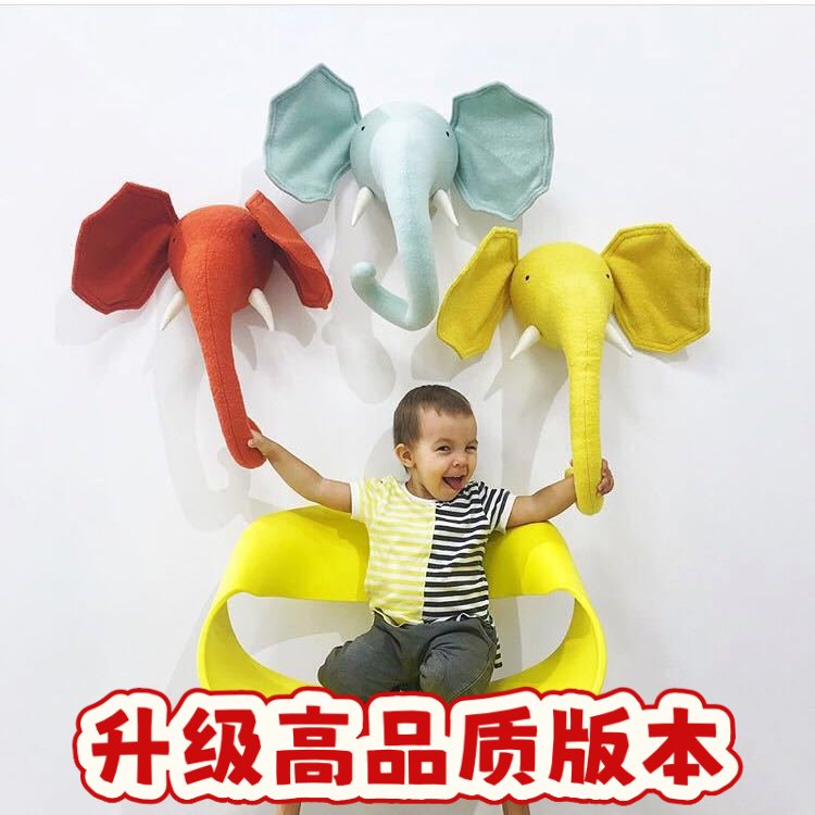 北欧风ins新款动物头儿童房幼儿园装饰挂饰墙面墙上的装饰SS47