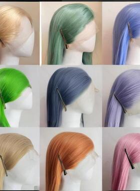 【手勾cos假发】13×4大蕾丝Cos表演高温丝假发毛胚做造型自然