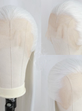 美人尖三尖古装假发 大面积手钩自由分前蕾丝 表演拍戏造型长直发