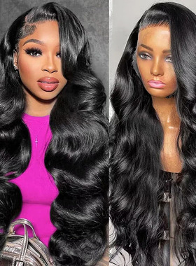 100% human hair long curly 13*4 lace high quality wave 真发