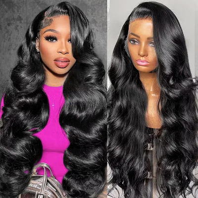 100% human hair long curly 13*4 lace high quality wave 真发