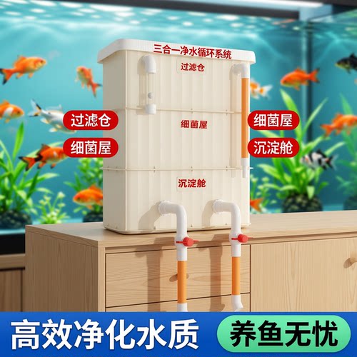 鱼缸过滤器净水循环三合一