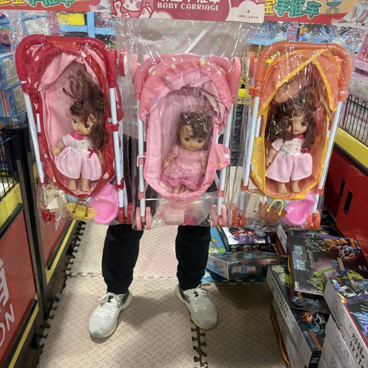 铁杆儿童洋娃娃婴儿仿真手推车女孩益智宝宝过家家生日礼物玩具礼