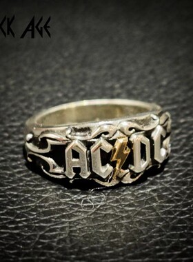 ac/dc戒指ROCKAGE925银摇滚乐队