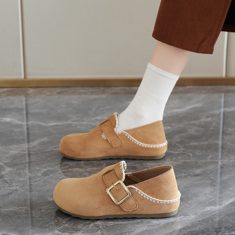 全包勃肯鞋女2026新款春秋可踩脚单鞋休闲踩后跟懒人鞋平底孕妇鞋,女鞋,勃肯鞋/软木鞋,淘宝优惠券,粉丝福利购,淘宝优惠卷