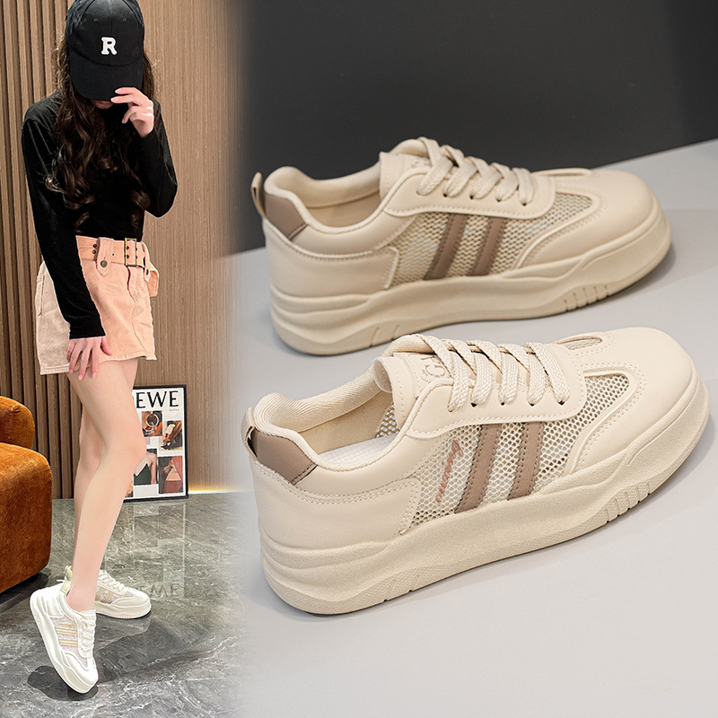 踩屎感透气网面运动鞋女款夏季