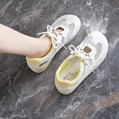 春夏运动凉鞋女包头2026新款火德训鞋软底休闲网面鞋透气网0307z