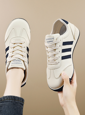 大牌三杠女鞋子小码323334学生运动小白鞋2025新款春秋阿甘跑步鞋