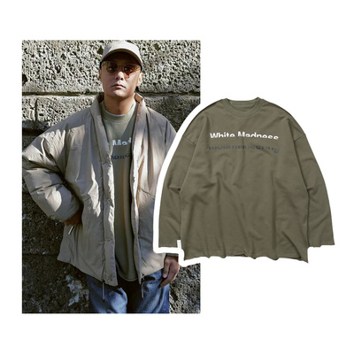 MADNESS重磅毛圈薄绒圆领卫衣