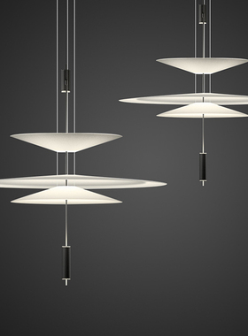 意大利现代简约创意飞碟客厅火烈鸟书房艺术个性饭厅北欧餐厅吊灯