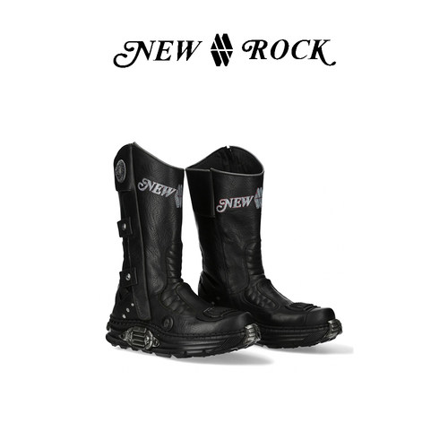 NEWROCK新款朋克摩托靴