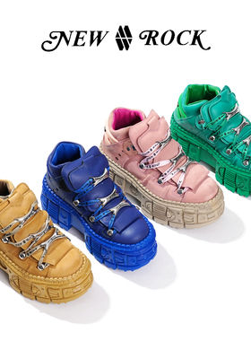 NewRock西班牙潮牌新品美金系列Y2K朋克亚文化高帮厚底松糕鞋