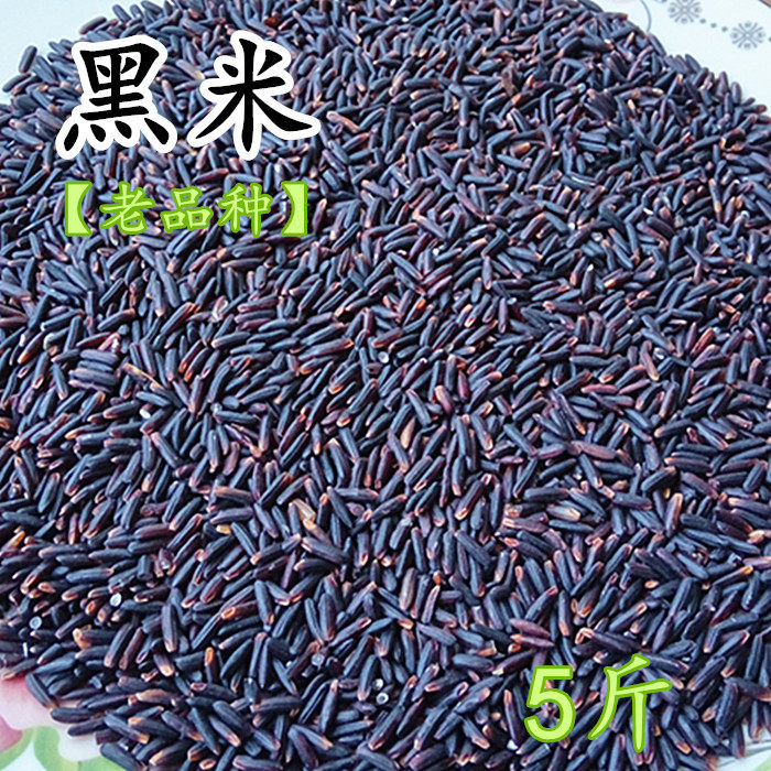 5斤装老品种黑米黑粘米长粒 2023年巴马山区农家种植米熬粥煮饭香