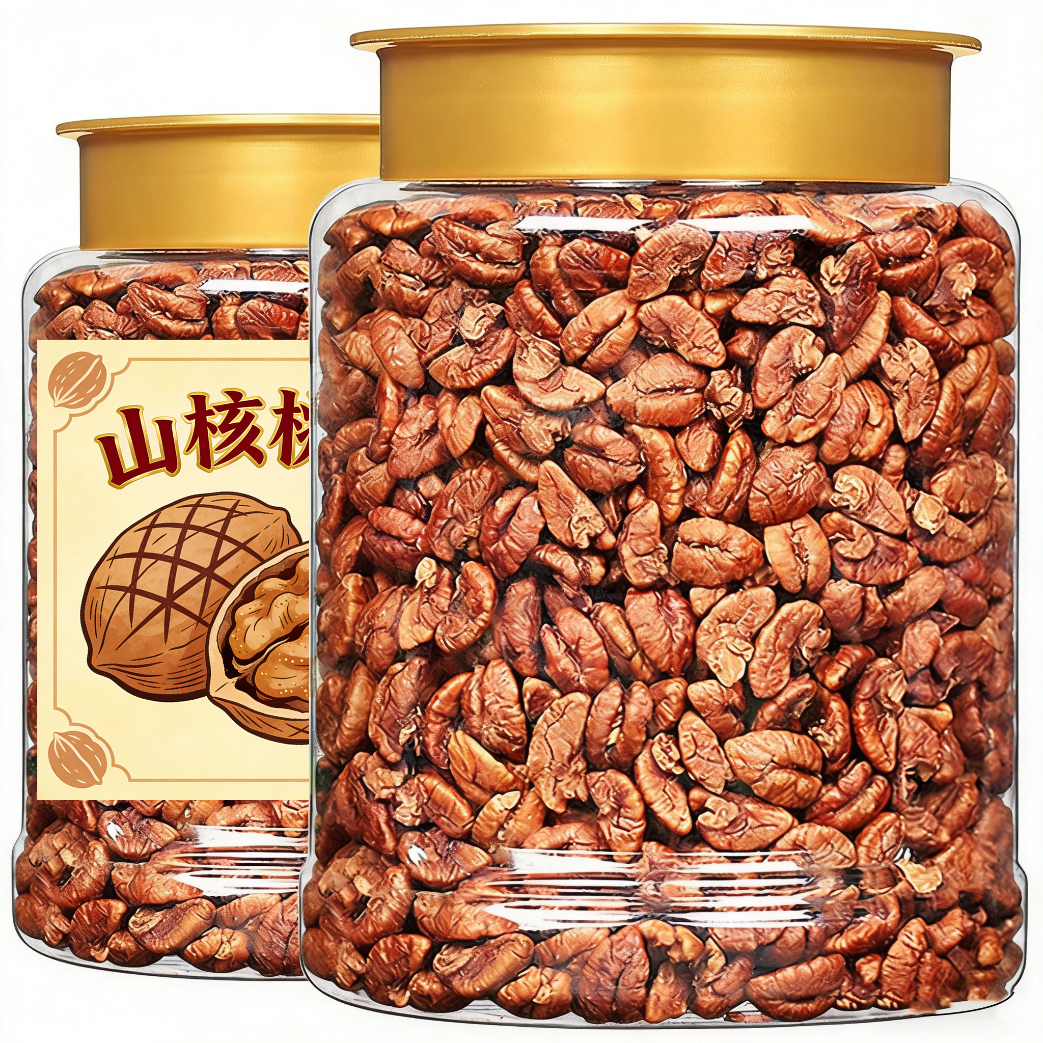 新货精选临安山核桃仁原味官方旗舰店孕妇儿童野生坚果零食年货