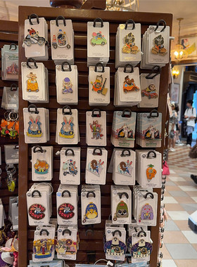 上海迪士尼代购疯狂动物城朱迪尼克胖警官羊树懒卡通徽章交换PIN