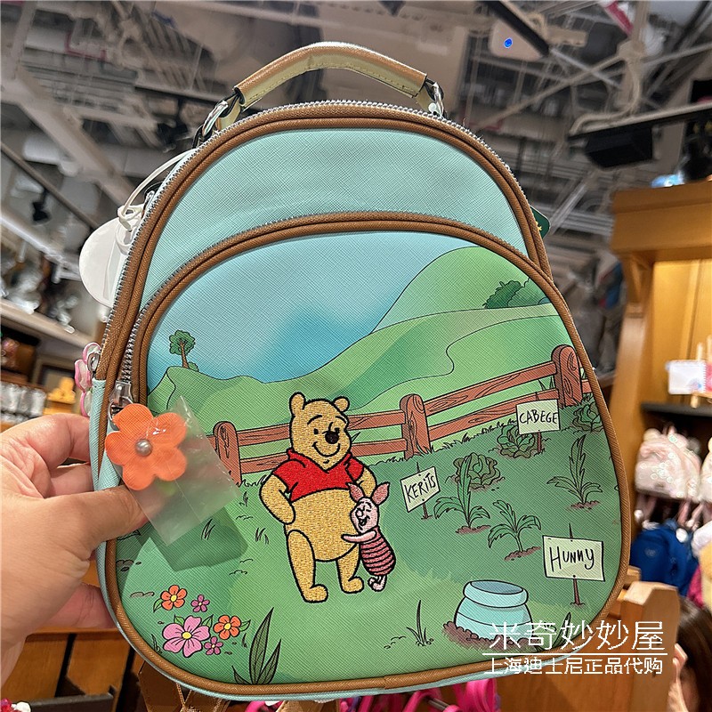 双肩包维尼卡通上海迪士尼乐园
